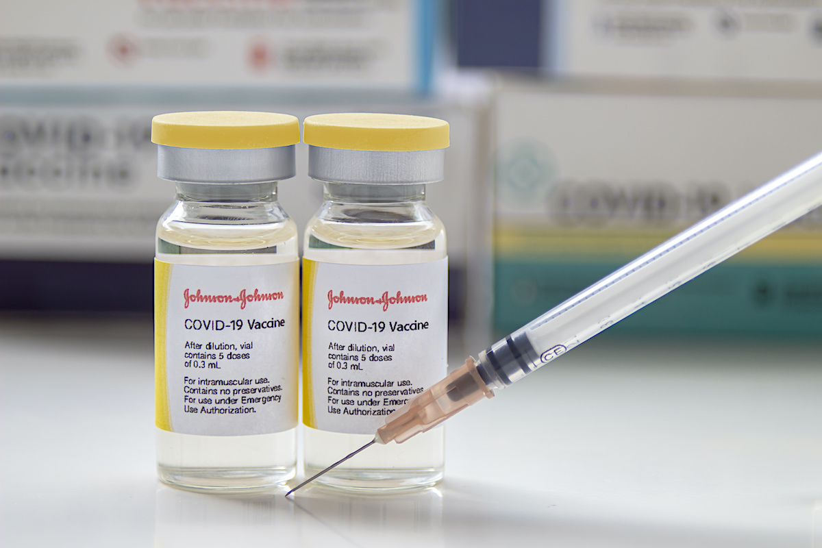 Johnson and Johnson vaccine vial