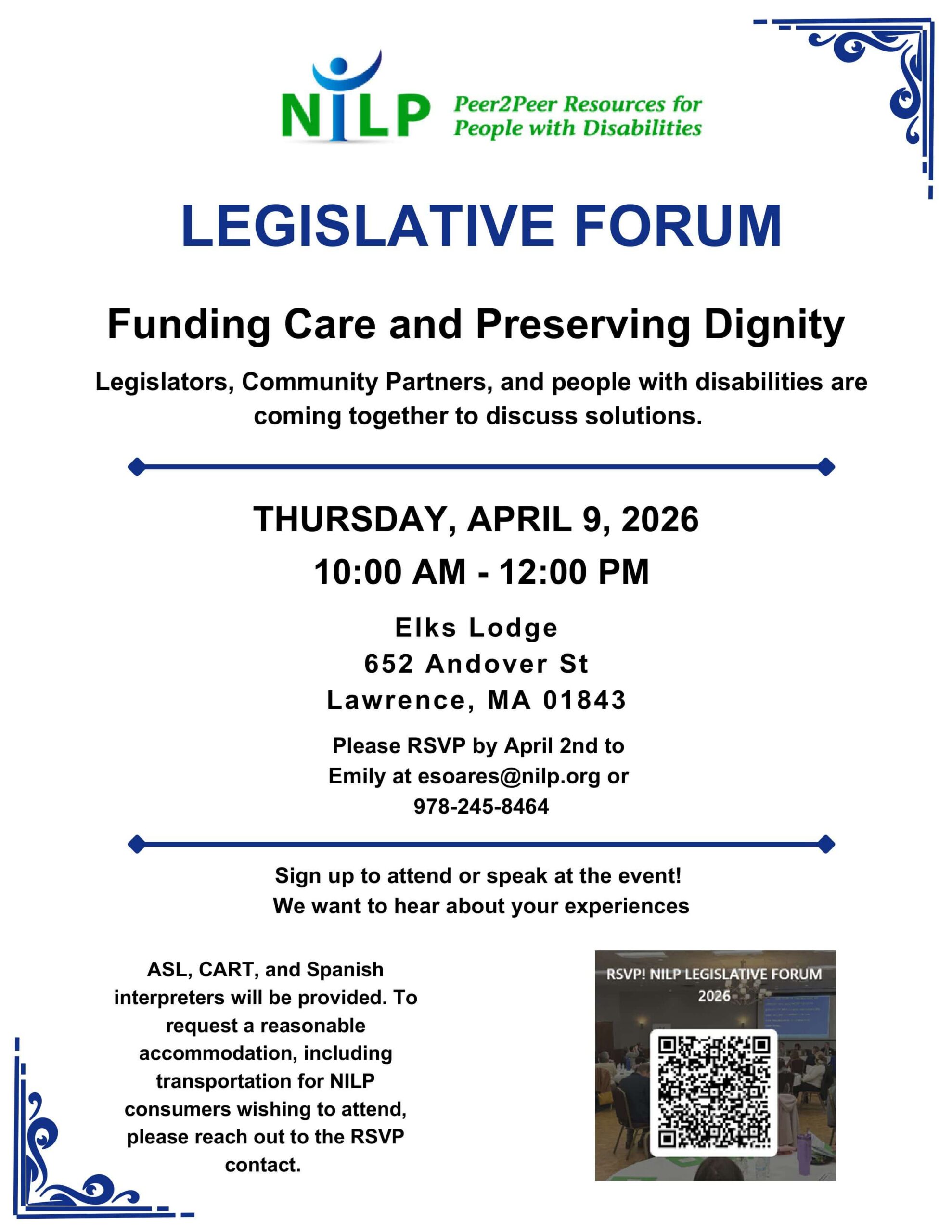 Legislative Forum Invite