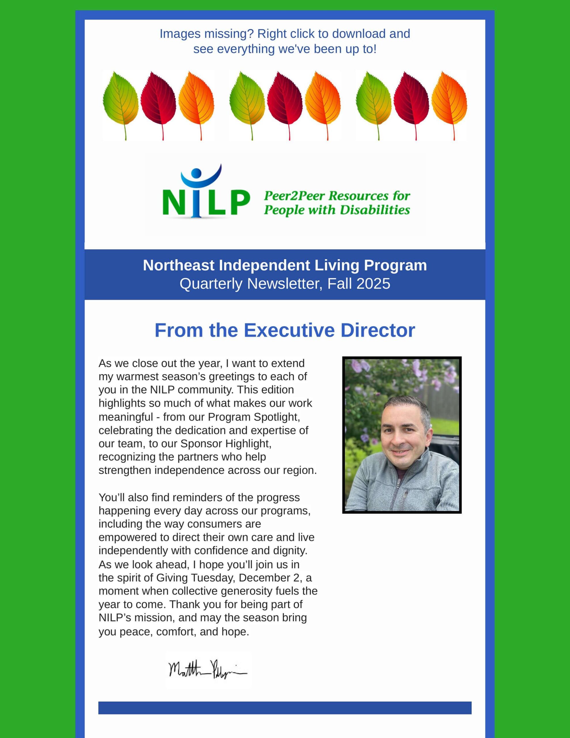 Quarterly Fall Newsletter 2025